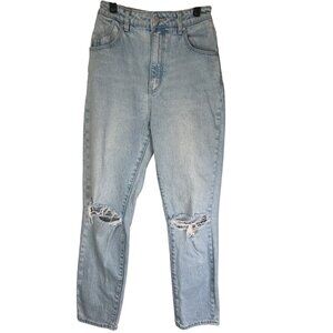 Rollas High Size 28 Rise Slim Dusters Jeans Light Blue Denim